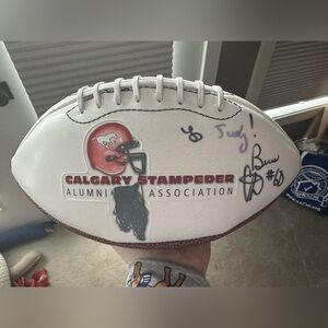 Signed Calgary Stampeders Football